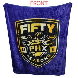 Phoenix Suns 2018 NBA Lightweight Medium Blanket Team 50 Seasons 1968-20…